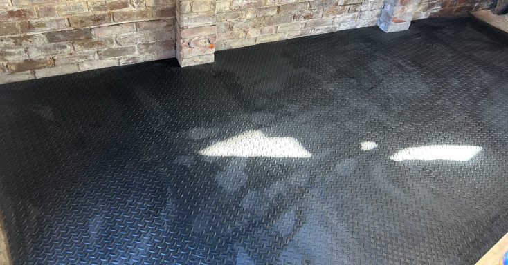 Foam flooring installation Foam flooring installation