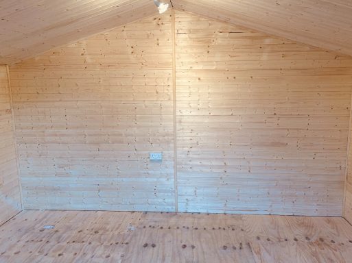 Summerhouse converted to workshop Summerhouse conversion to workshop